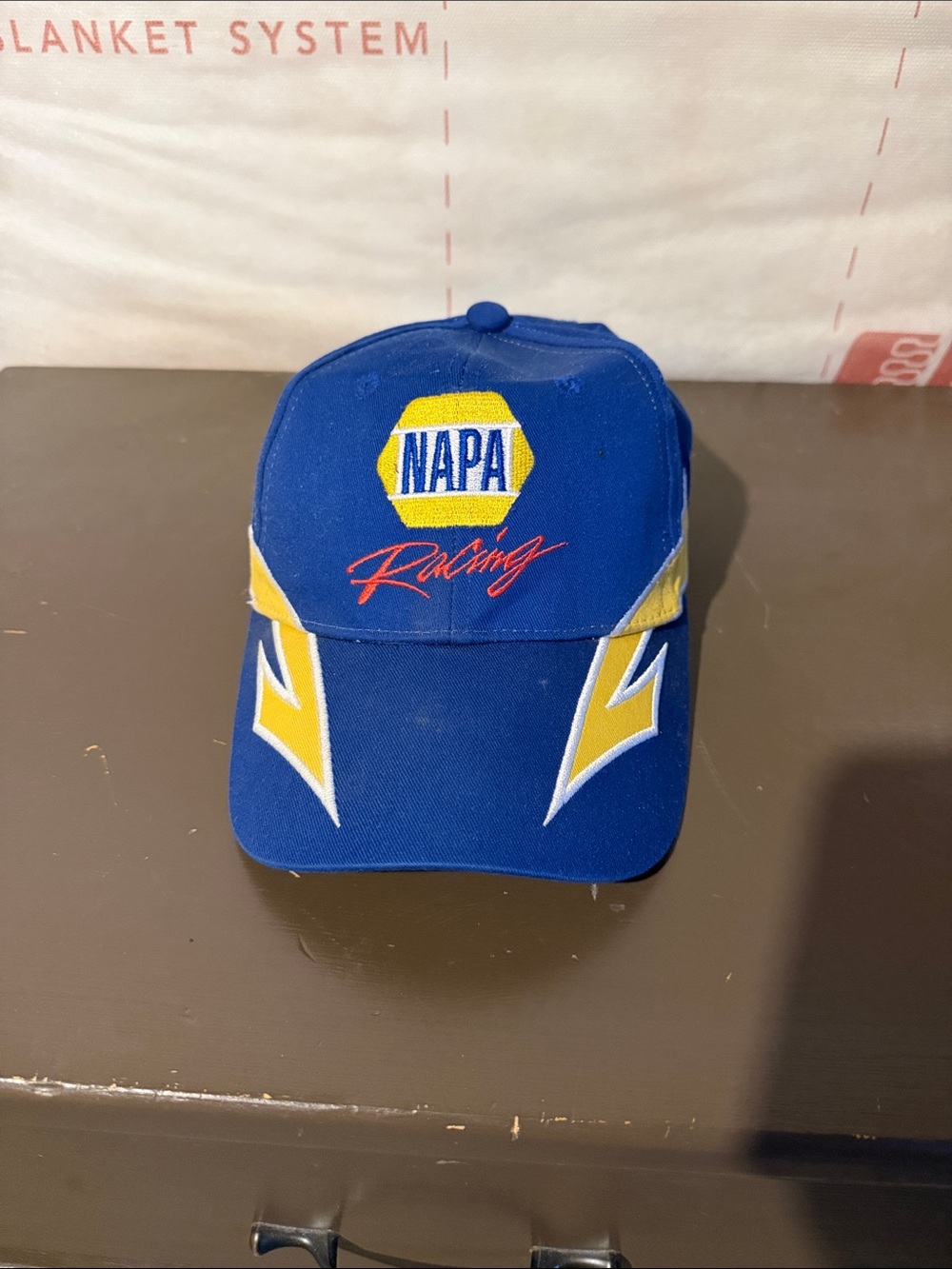 Vintage Napa Racing Blue and Yellow Baseball Cap